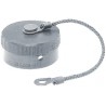Amphenol Limited 1070 MIL-DTL-26482 Male Dust Cap, Shell Size 10, Nickel Finish, Aluminium 62GB-1070-10(416)