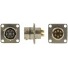 Amphenol Limited MIL Spec Circular Connector 6 Contacts Female Nickel Iron Alloy Straight Box Mount 62GB-12E10-06SN(416)