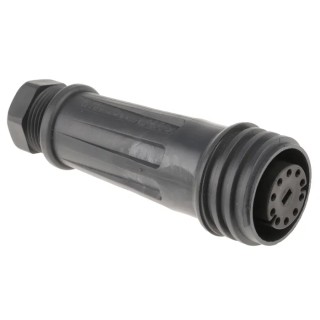Bulgin Circular Connector Cable Socket, 10 Contacts, Standard Size, Female Contact, IP68 Rated, Threaded EXP-0921/10/S