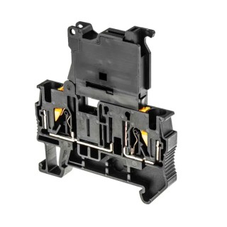 Phoenix Contact Fuse Modular DIN Rail Terminal Block PT 4-HESILA 250 (5X20) Black 250V 6.3A Push-In Termination 3211907