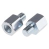 RS PRO Steel Hex Standoff M6, 10 mm Body Length, 7.5 mm Stud Length, Zinc Plated Finish 603-485