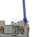 Phoenix Contact 2-Way PT 4-PE Earth Terminal Block, 6mm² Cable CSA, 10AWG, 24 AWG Wire, Push-In Termination 3211766