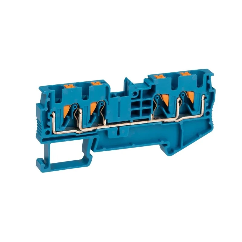 Phoenix Contact PT 4-QUATTRO BU Series Feed Through Terminal Block Blue 0.2mm² to 6 mm² 1-Level Push-in ATEX 3211802