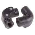 RS PRO Conduit Enamelled Conduit Fitting 20 mm Nominal Size M20 Steel Black 606-125