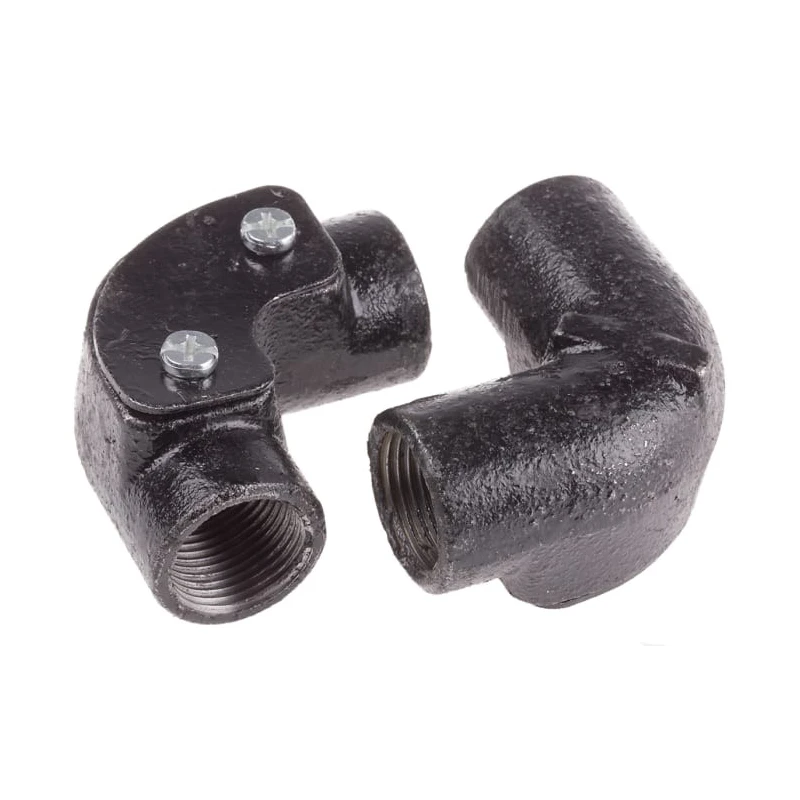 RS PRO Conduit Enamelled Conduit Fitting 20 mm Nominal Size M20 Steel Black 606-125