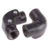 RS PRO Conduit Enamelled Conduit Fitting 20 mm Nominal Size M20 Steel Black 606-125