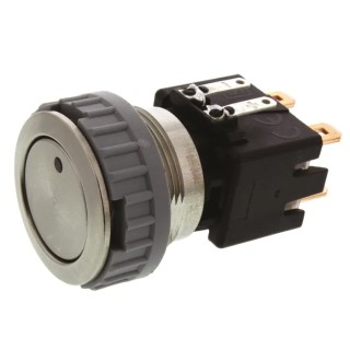Schurter MSM LA 19 Series Illuminated Push Button Switch, Latching, Panel Mount, 22 mm Cutout, DPDT, Red 1241.6833.1121000