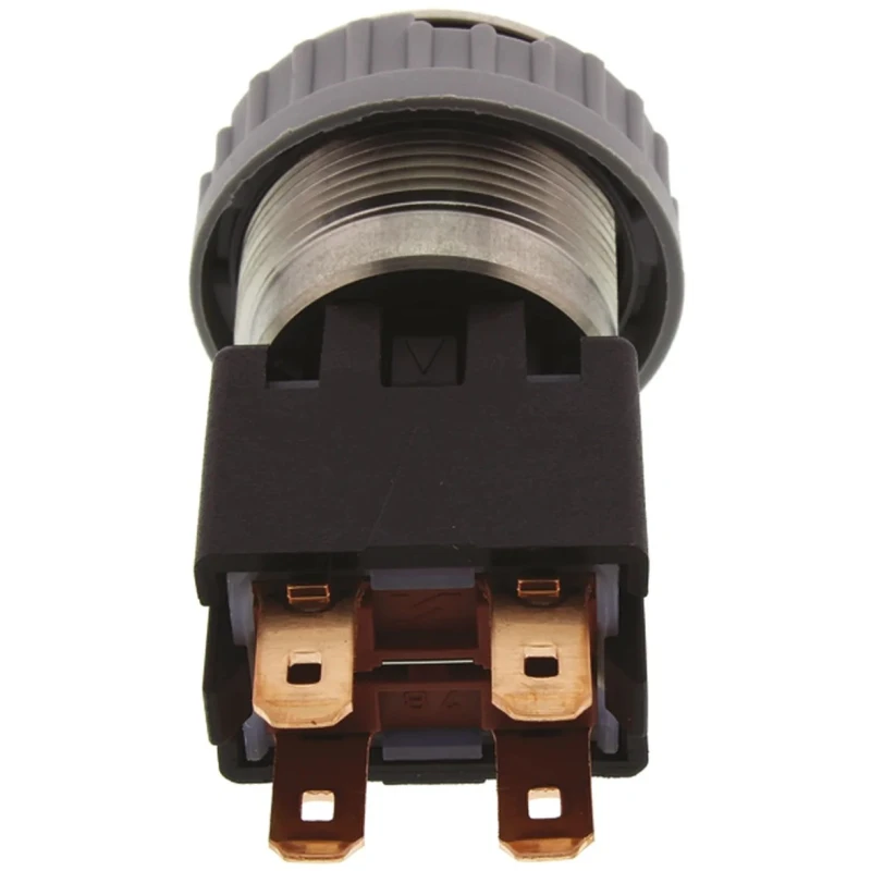 Schurter MSM LA 19 Series Illuminated Push Button Switch, Latching, Panel Mount, 22 mm Cutout, DPDT, Red 1241.6833.1121000