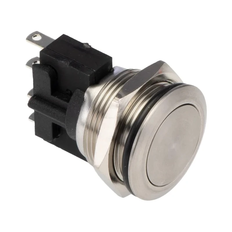 Bulgin Push Button Switch, Momentary, Panel Mount, 19.2 mm Cutout, SPST, IP66, 28V/250V MP0031