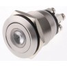 Bulgin Illuminated Push Button Switch, Momentary, Panel Mount, 19.2 mm Cutout, SPST, Red and Green LED, IP66, 24 V MPI001