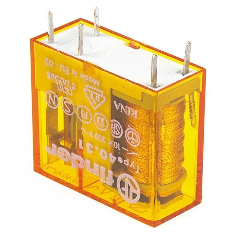 Finder PCB Power Relay 12V AC Coil 10A Switching Current SPDT 40.31.8.012.0000