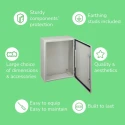 Schneider Electric Spacial CRN Series Steel Wall Box IP66 800 mm x 800 mm x 300 mm NSYCRN88300