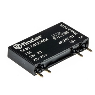 Finder Solid State Relay PCB Mount 2 A Load 24 V DC Load 17 V Control 34.81.7.012.9024