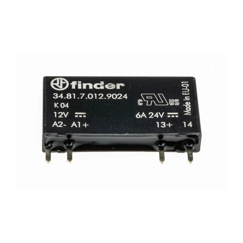 Finder Solid State Relay PCB Mount 2 A Load 24 V DC Load 17 V Control 34.81.7.012.9024