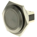 Bulgin Stainless Steel Momentary Push Button Switch, Panel Mount, 25.8 mm Cutout, SPST, IP66, 28V DC 250V AC, 5A MP0038