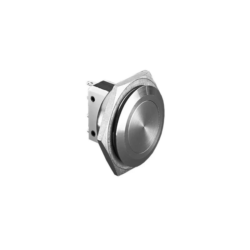 Bulgin Stainless Steel Momentary Push Button Switch, Panel Mount, 25.8 mm Cutout, SPST, IP66, 28V DC 250V AC, 5A MP0038