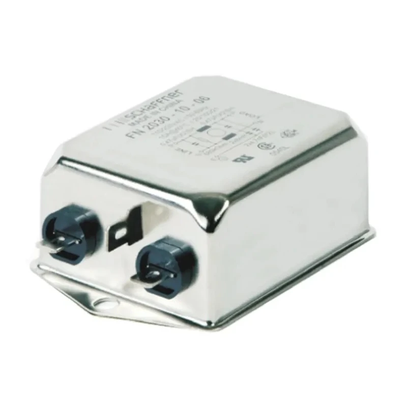 Schaffner Chassis Mount EMI Filter 10 A 250V ac/dc 60Hz Fast-On 1 Phase FN2030
