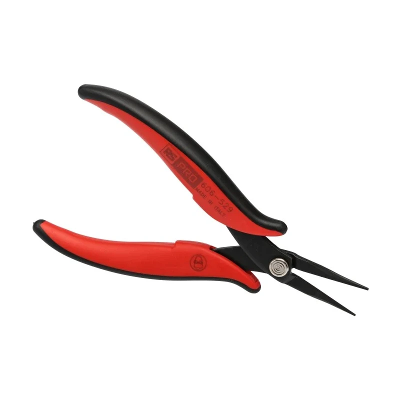 RS PRO Long Nose Plier Smooth Steel 160mm Overall Length, 32mm Jaw Length 606-529