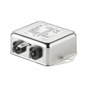 Schaffner Chassis Mount EMI Filter 3 A 250V ac/dc 0Hz to 400 Hz Fast-On 1 Phase FN2090