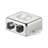 Schaffner Chassis Mount EMI Filter 3 A 250V ac/dc 0Hz to 400 Hz Fast-On 1 Phase FN2090