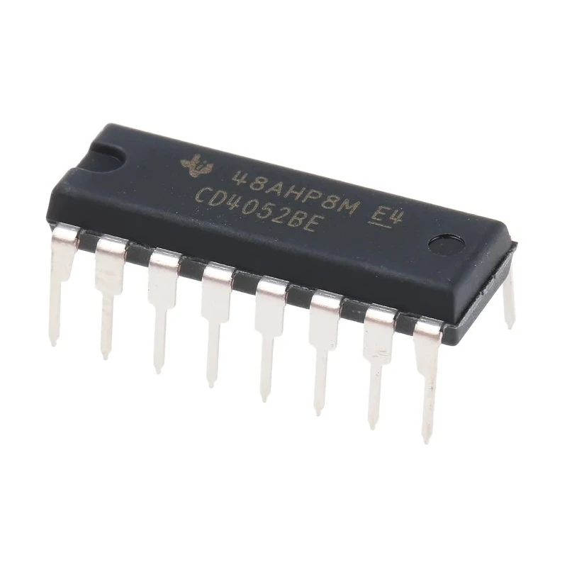 Texas Instruments CMOS Logic Family Multiplexer Dual 4:1 Configuration 16-Pin PDIP CD4052BE