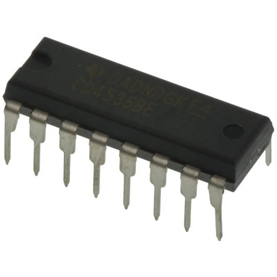 Texas Instruments Programmable Timer Circuit, 1 Internal Timer, 16-Pin PDIP, 3-18V CD4536BE