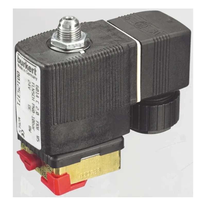 Burkert Brass Bodied 3 Port Normally Closed Solenoid Valve 230V AC, 1/8 in G 125374