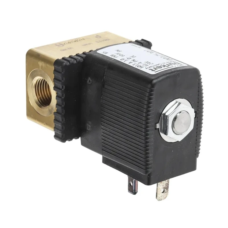 RS PRO Solenoid Valve 2 Port NC 24V DC 6.35 mm Brass Body 6013 Series 125301