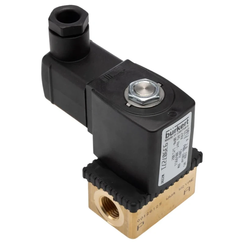 RS PRO Solenoid Valve 2 Port NC Brass Body 24V AC 6.35 mm Orifice Diameter 3mm 125302