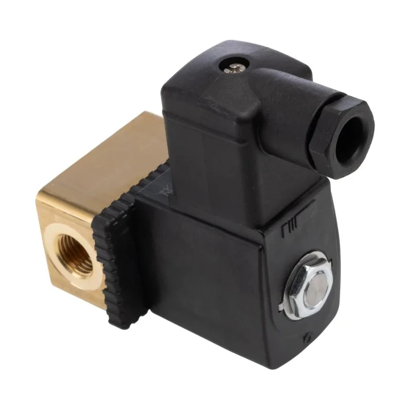 RS PRO Solenoid Valve 2 Port NC Brass Body 24V AC 6.35 mm Orifice Diameter 3mm 125302