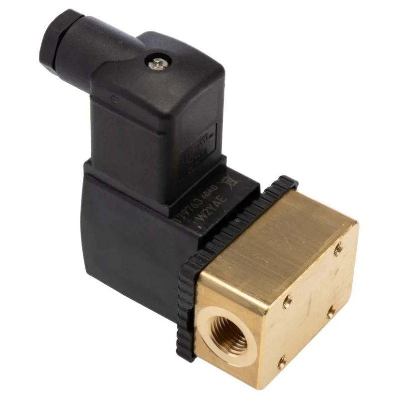 RS PRO Solenoid Valve 2 Port NC Brass Body 24V AC 6.35 mm Orifice Diameter 3mm 125302
