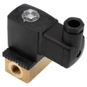 RS PRO Solenoid Valve 2 Port NC Brass Body 24V AC 6.35 mm Orifice Diameter 3mm 125302