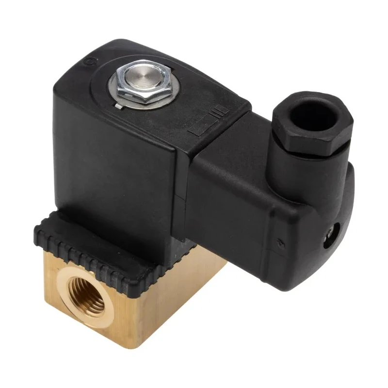 RS PRO Solenoid Valve 2 Port NC Brass Body 24V AC 6.35 mm Orifice Diameter 3mm 125302