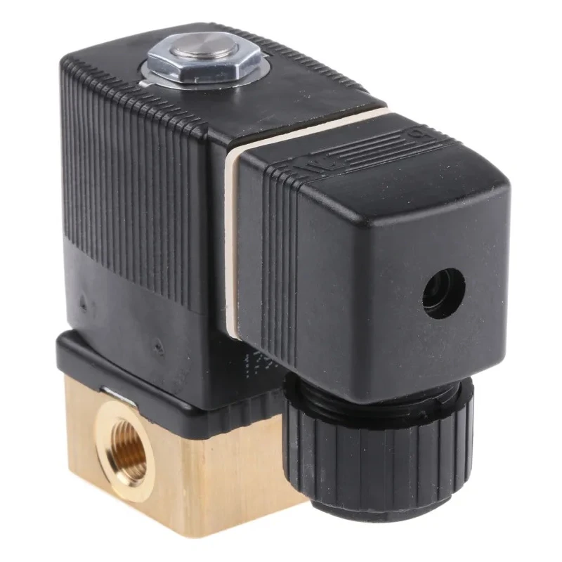 Burkert 2 Port NC Brass Body Solenoid Valve 230V AC 3.18 mm Orifice 6013 Series 126094