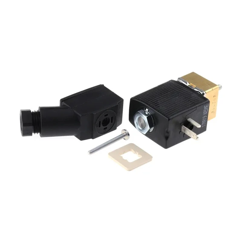 Burkert 2 Port Normally Closed Brass Body Solenoid Valve 230V AC 6011 Series 134122
