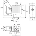 Burkert Brass Two-Port Normally Closed Solenoid Valve 24V DC, 1.6mm Orifice, 6 bar Max Pressure 134119