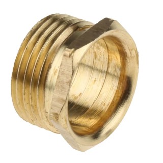 RS PRO Male Bush Galvanised Conduit Fitting Brass 20 mm Nominal Size M20 Thread 608-222