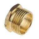 RS PRO Male Bush Galvanised Conduit Fitting Brass 20 mm Nominal Size M20 Thread 608-222