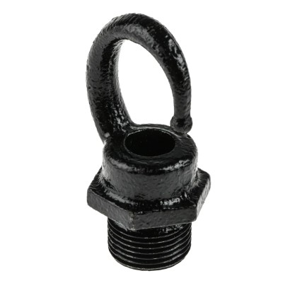 RS PRO Conduit Enamelled Steel Fitting 20 mm Nominal Size M20 Black 608-266