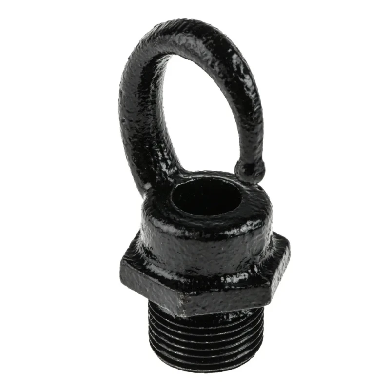 RS PRO Conduit Enamelled Steel Fitting 20 mm Nominal Size M20 Black 608-266