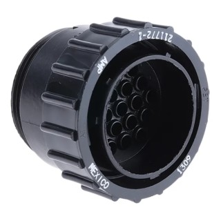 TE Connectivity Circular Connector, 19 Contacts, Cable Mount, Standard Size, Plug Male, CPC Series 211772-1