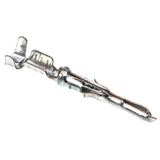 TE Connectivity Miniature Rectangular Series Male Crimp Terminal, 3A, 26-18 AWG Wire, Tin Plated 640545-1