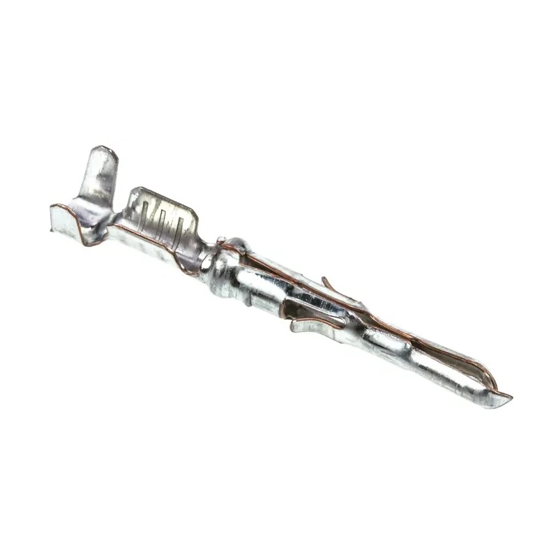 TE Connectivity Miniature Rectangular Series Male Crimp Terminal, 3A, 26-18 AWG Wire, Tin Plated 640545-1