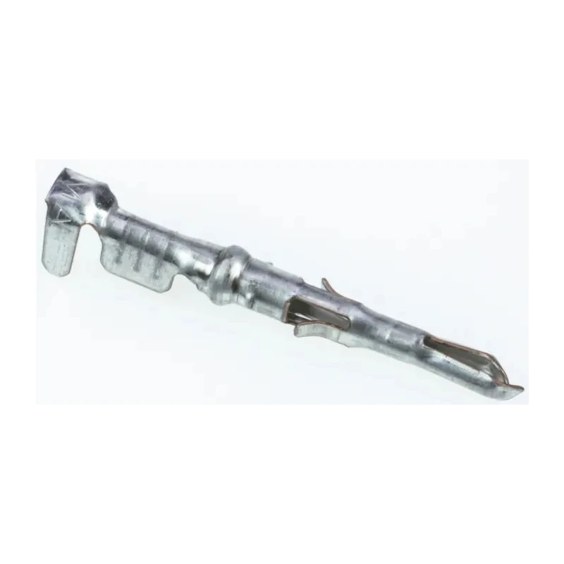 TE Connectivity Miniature Rectangular Series Male Crimp Terminal, 3A, 26-18 AWG Wire, Tin Plated 640545-1