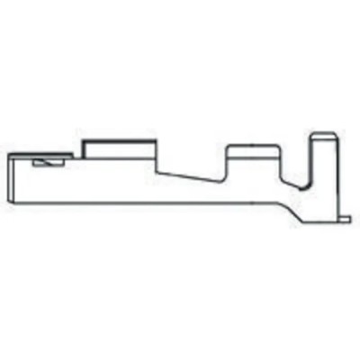 TE Connectivity AMP Universal Power Series Female Crimp Terminal 12A Tin Plated Brass 175156-2