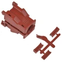 TE Connectivity Strain Relief Kit for use with Metrimate Square Grid Plugs & Receptacles 207601-1