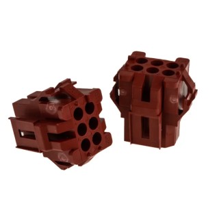 TE Connectivity AMP MR Male Connector Housing 6 Contacts 3 Row Straight 4.19 mm Pitch 1-640520-0