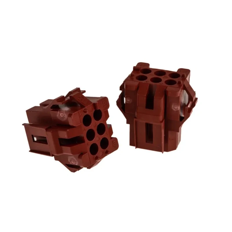 TE Connectivity AMP MR Male Connector Housing 6 Contacts 3 Row Straight 4.19 mm Pitch 1-640520-0