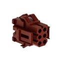 TE Connectivity AMP MR Male Connector Housing 6 Contacts 3 Row Straight 4.19 mm Pitch 1-640520-0