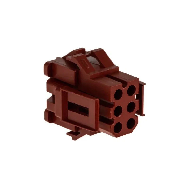 TE Connectivity AMP MR Male Connector Housing 6 Contacts 3 Row Straight 4.19 mm Pitch 1-640520-0